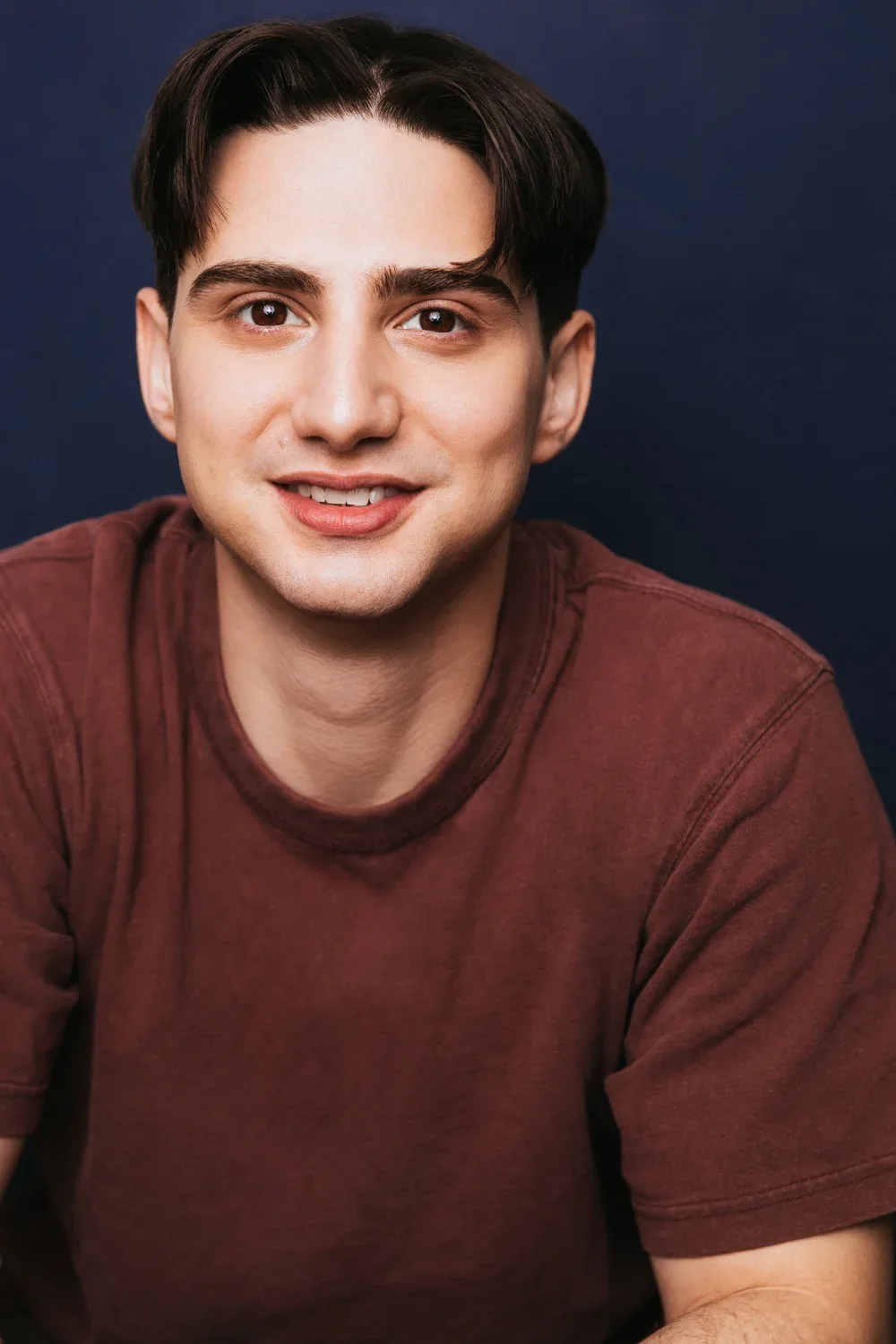 Headshot, navy background